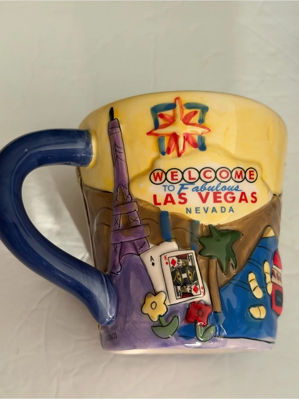 Las Vegas Hand Painted Coffee Tea  Mag